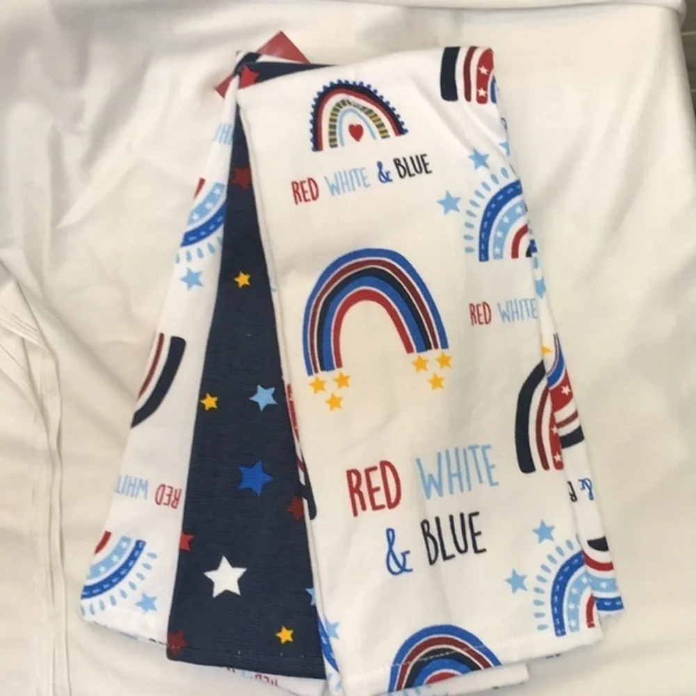 Americana Dreams Set of 3 Kitchen Towels  NWT